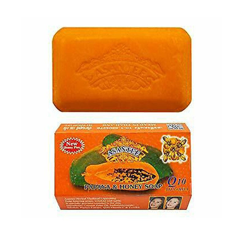 Миниатюра: 2 Pack Thailand ASANTEE Papaya Honey Herb Soap Whitening Handmade Soap Lighteni
