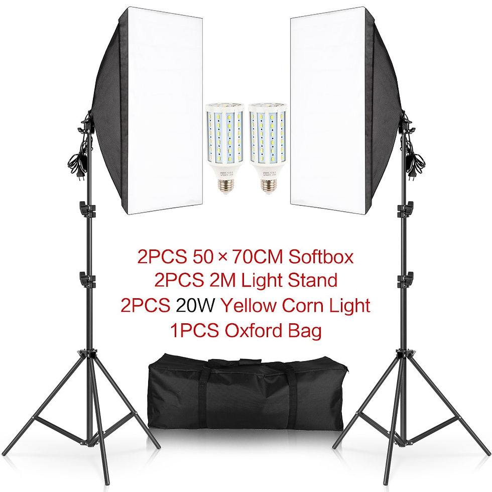 Miniaturbild: SH Photography 50x70CM Softbox Lighting Kits Professional Light Box System With