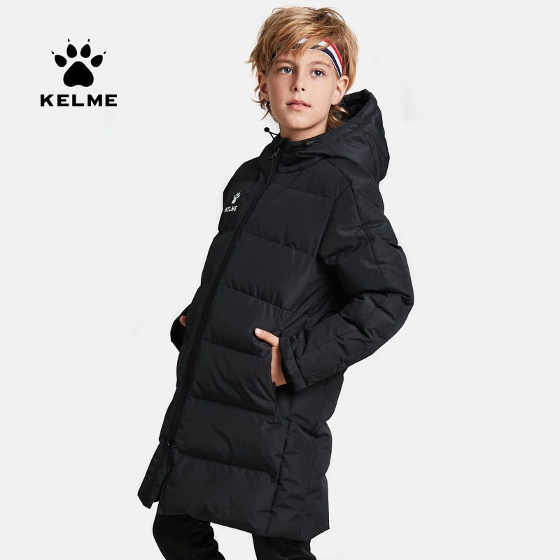 Миниатюра: Winter Long Jacket Sports Hooded Jacket Boys Girls Windproof Warm Outdoor Cotto