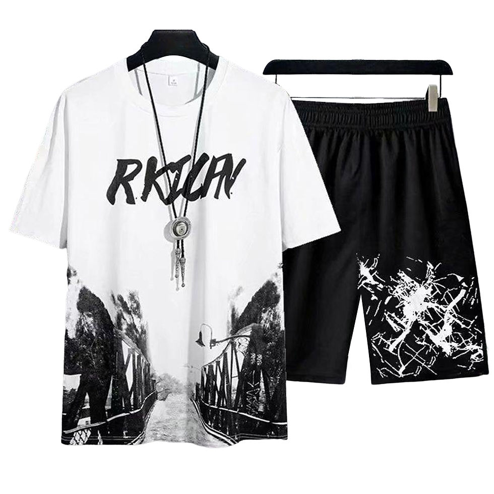 Thumbnail: Men Tracksuit Casual Joggers Hooded Sportswear Jackets And Pants 2 Piece Sets H