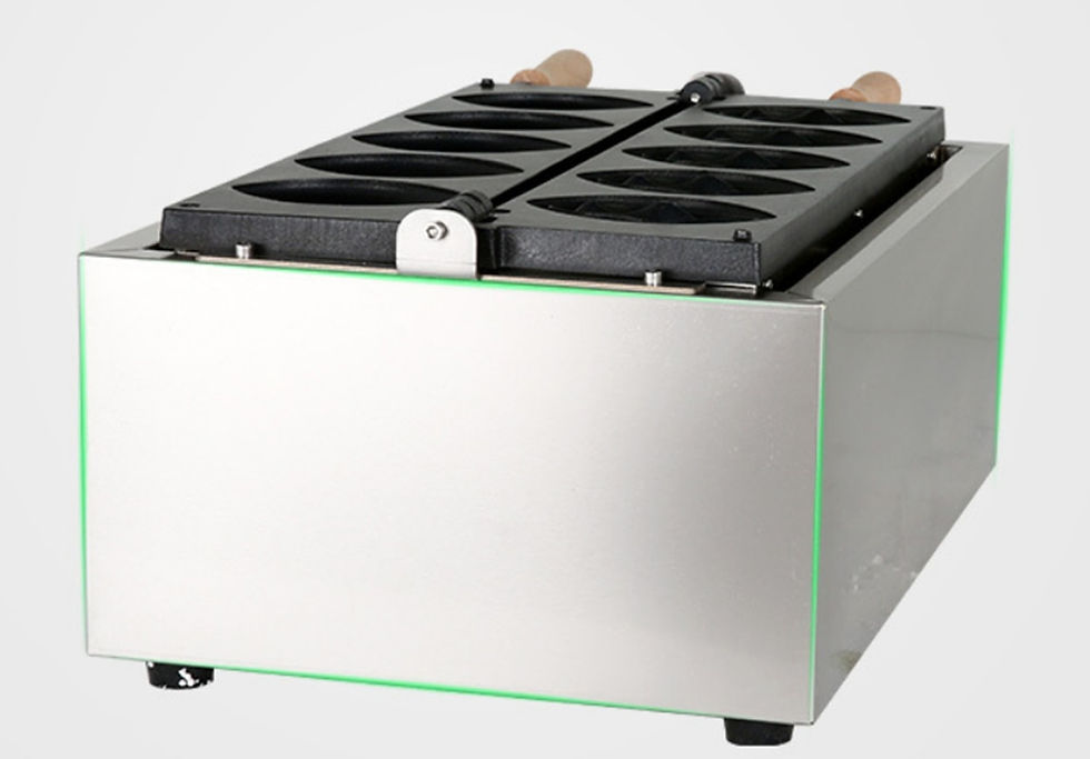 Thumbnail: Commercial Electric Fashion Design 5pcs Taiwan Girls Lily Waffle Making Machine