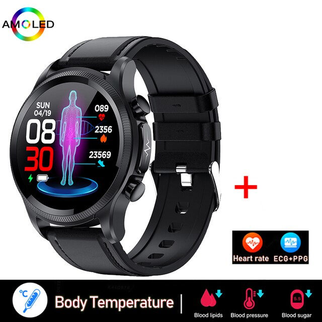 Thumbnail: V2 GEJIAN 2023 New ECG+PPG Heart Rate Smart Watch Men Bluetooth Phone Healthy S
