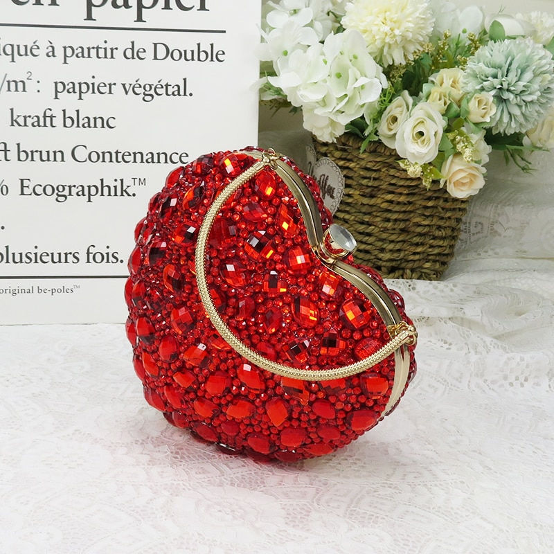 Miniatura: BaoYaFang Red rhinestone Women wedding shoes with matching bags Bride woman sho