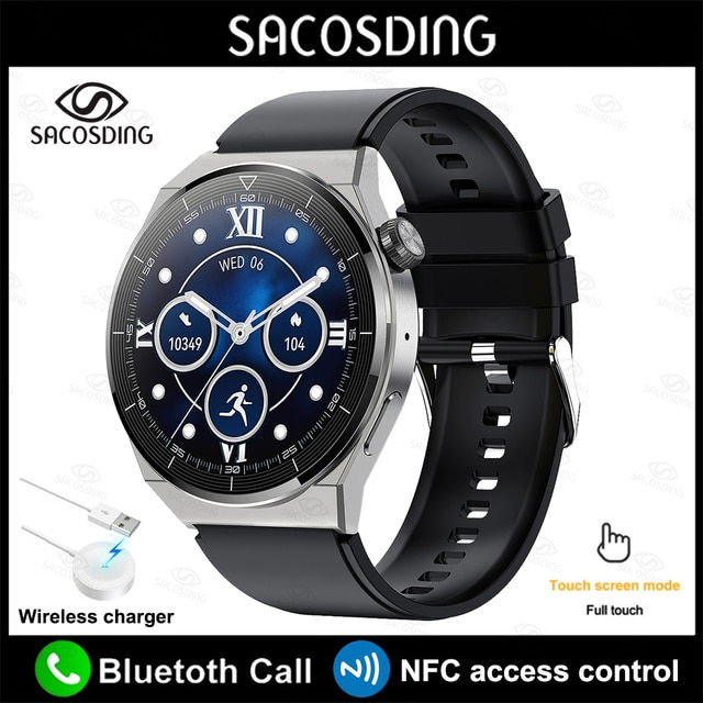 Thumbnail: Smart Watch Men GT3 Pro AMOLED 390*390 HD Screen Heart Rate Bluetooth