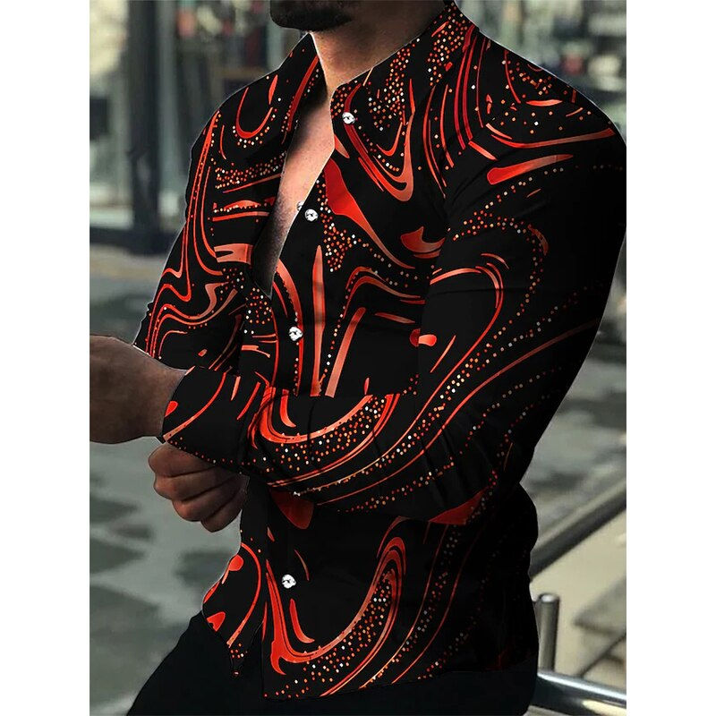 Thumbnail: Fashion men's prom diamond starry sky designer luxury cardigan social men's lap