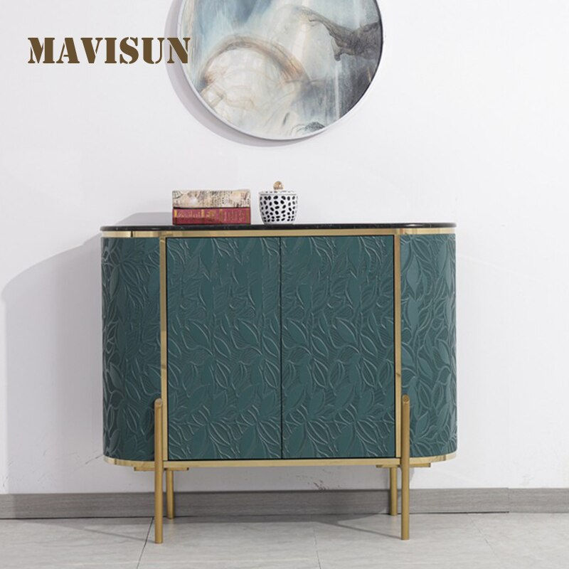 Thumbnail: Italian Cabinet Light Luxury Modern Dining Sideboard Solid Wood Decorative Desi