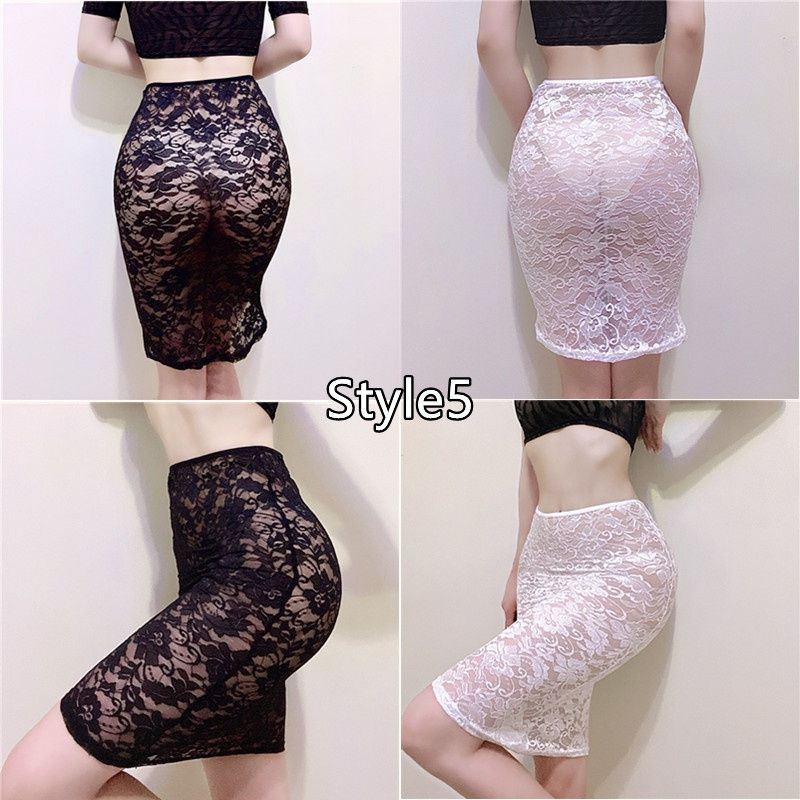 الصورة المصغرة: NEW Women's Fashion Stretch Mini Skirt Ladies Lace Skirt Womens Package Hip Hot