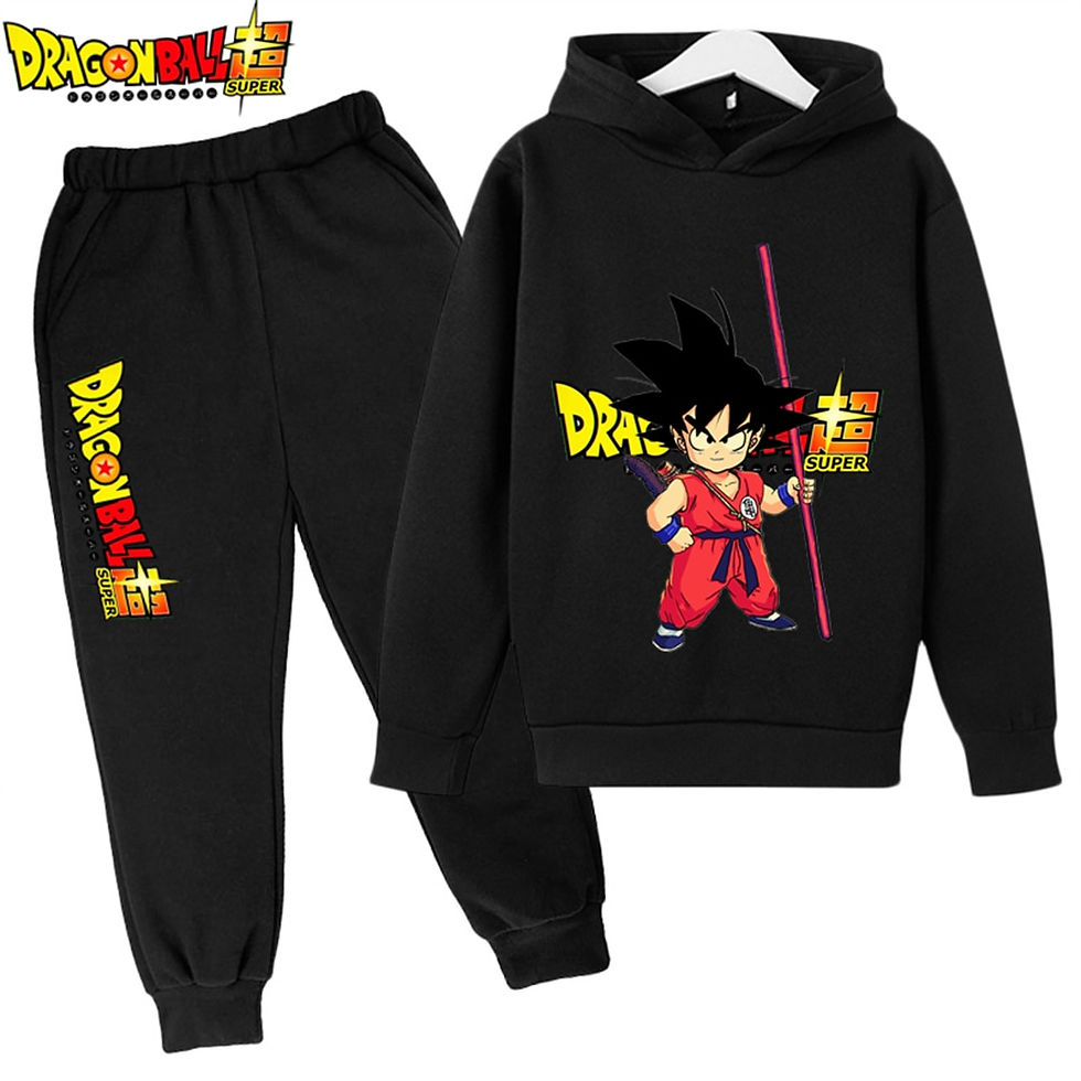 Thumbnail: 2023 New Anime Dragon Ball Z Hoodie Set For Boys Clothes Kids Hoodies Anime Clo