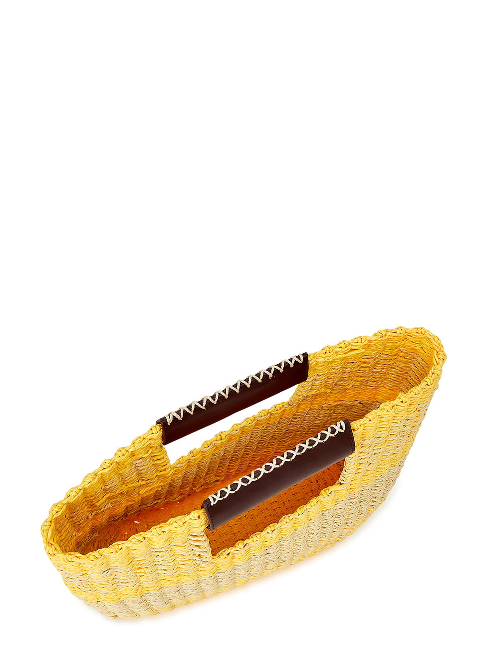 الصورة المصغرة: Scoop Women’s Striped Woven Beach Bag with Removable Pouch, Yellow