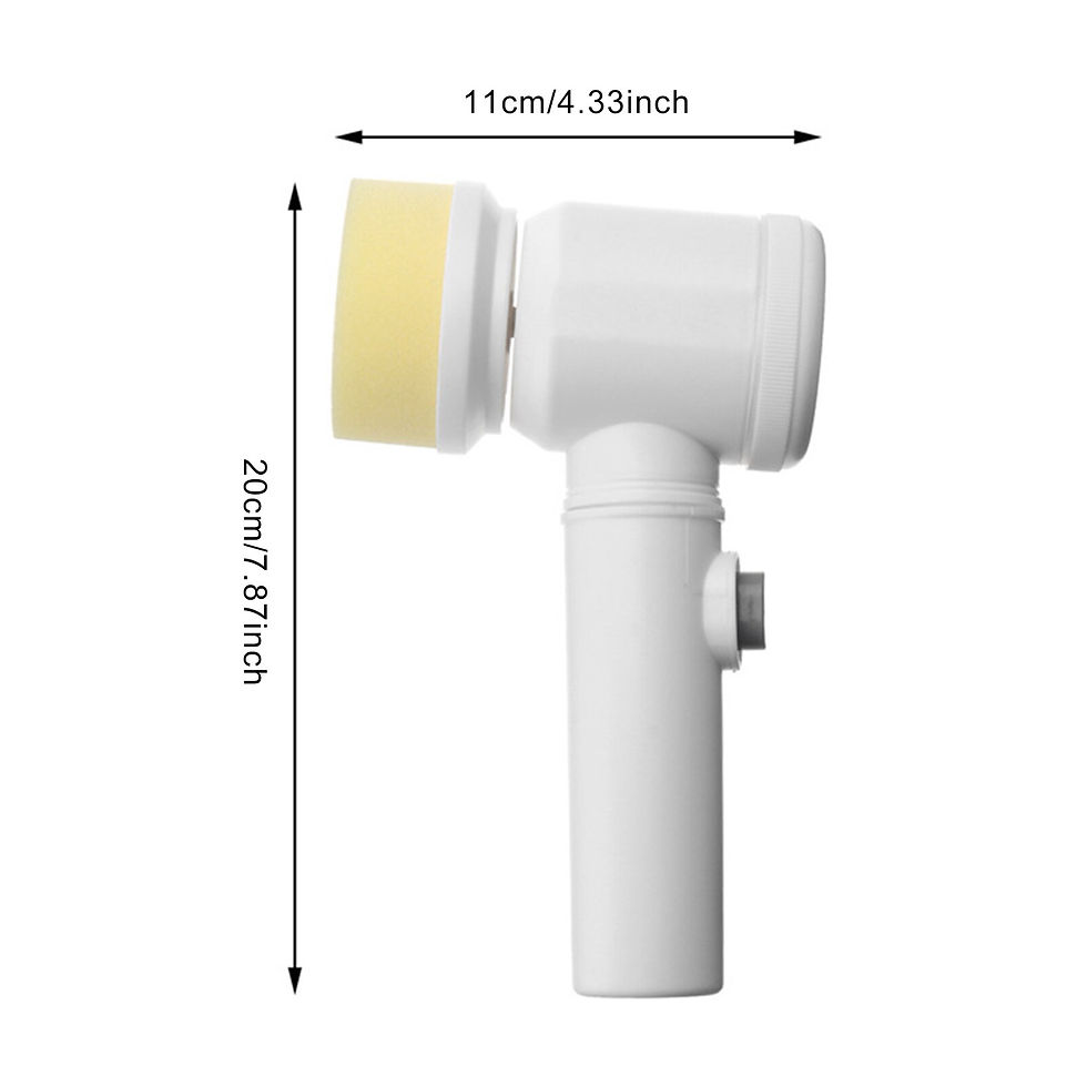 Miniaturbild: Electric Cleaning Brush Bathroom Wash Brush Kitchen Cleaning Tool USB 5-in-1 Ha