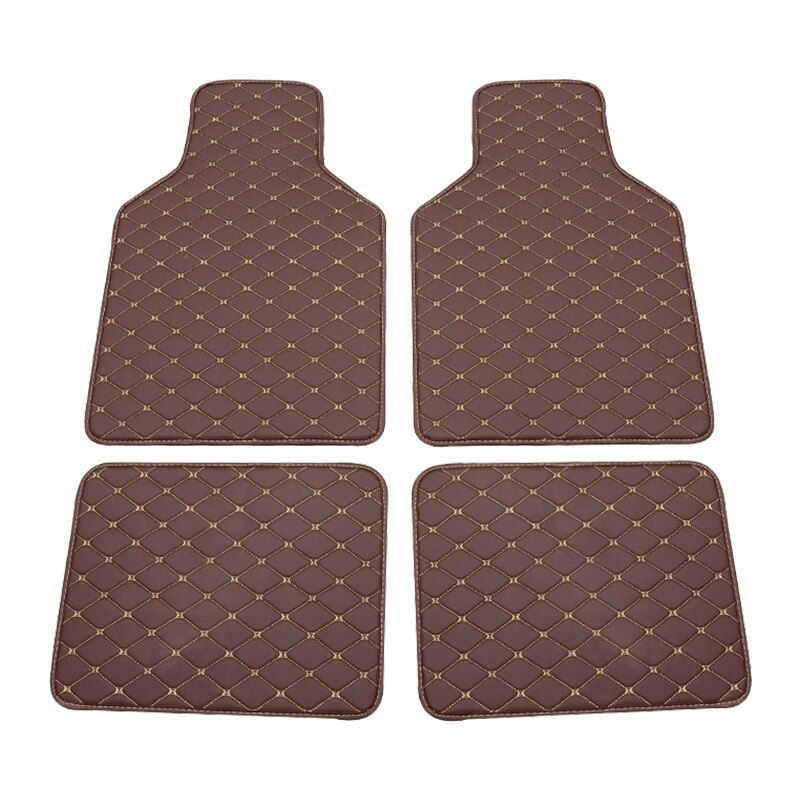 Miniatura: Floor Mats Universal Fit 4pcs PU Leather Car Floor Mat Waterproof Foot Pads Pro