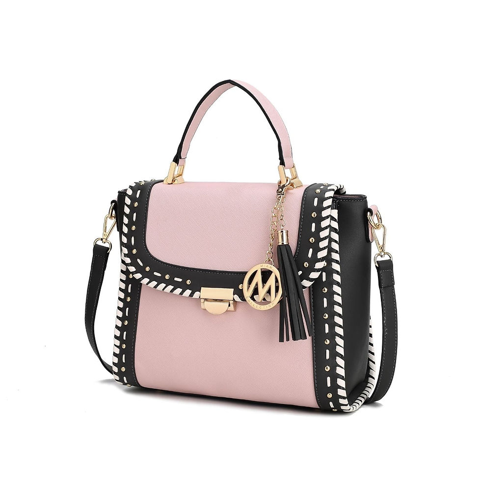 Миниатюра: MKF Collection Lilli Vegan Leather Women's Satchel Handbag By Mia K., Navy