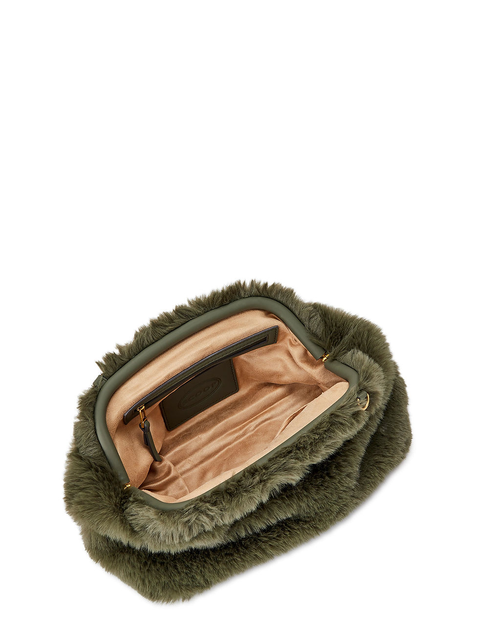 الصورة المصغرة: Scoop Women's Faux Fur Clutch with Chain Handle, Green