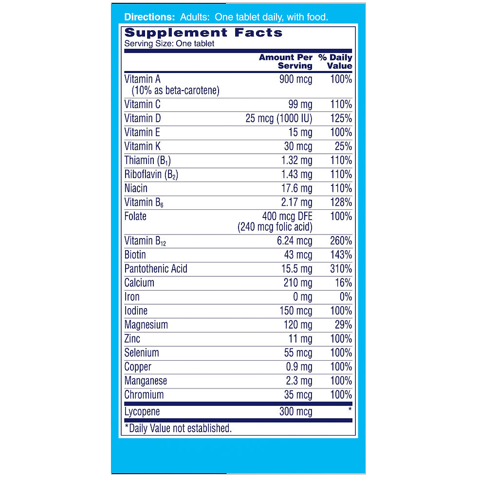 Миниатюра: One A Day Men's Multivitamin Tablets, Multivitamins for Men, 100 Ct