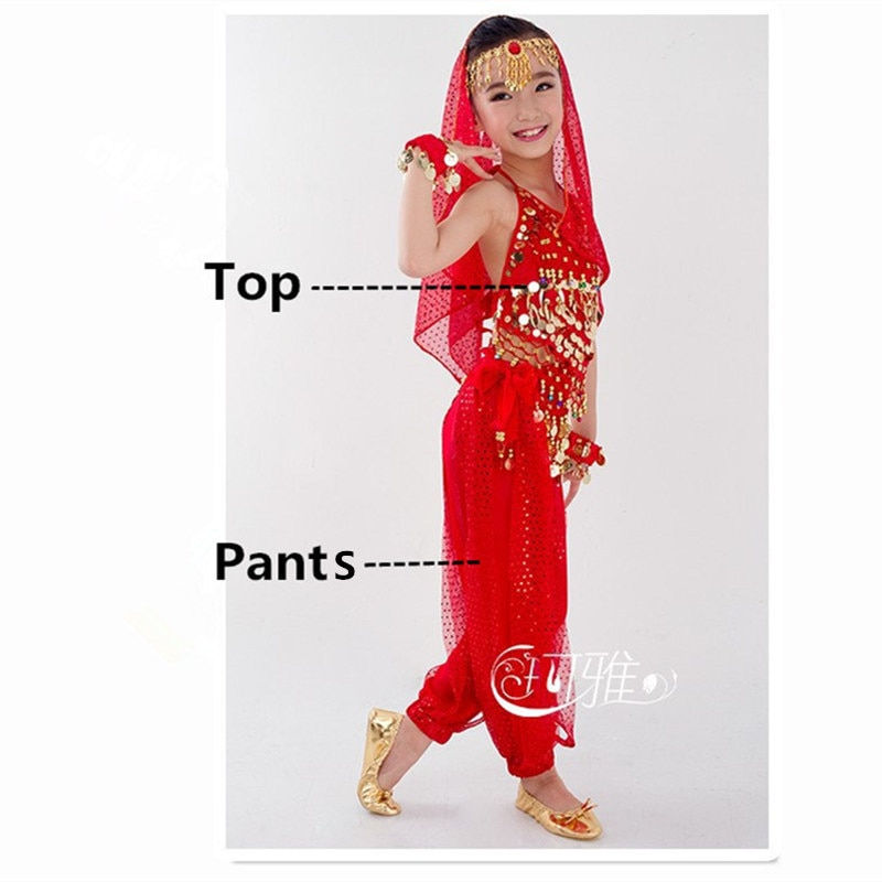 Thumbnail: Kids Belly Dance Costumes Set Oriental Dance Girls Belly Dancing India Belly Da