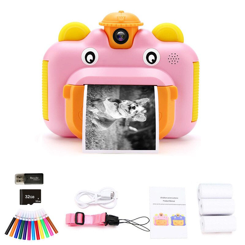 Миниатюра: Children's Instant Print Camera With Thermal Printer Kids Digital Photo Camera 