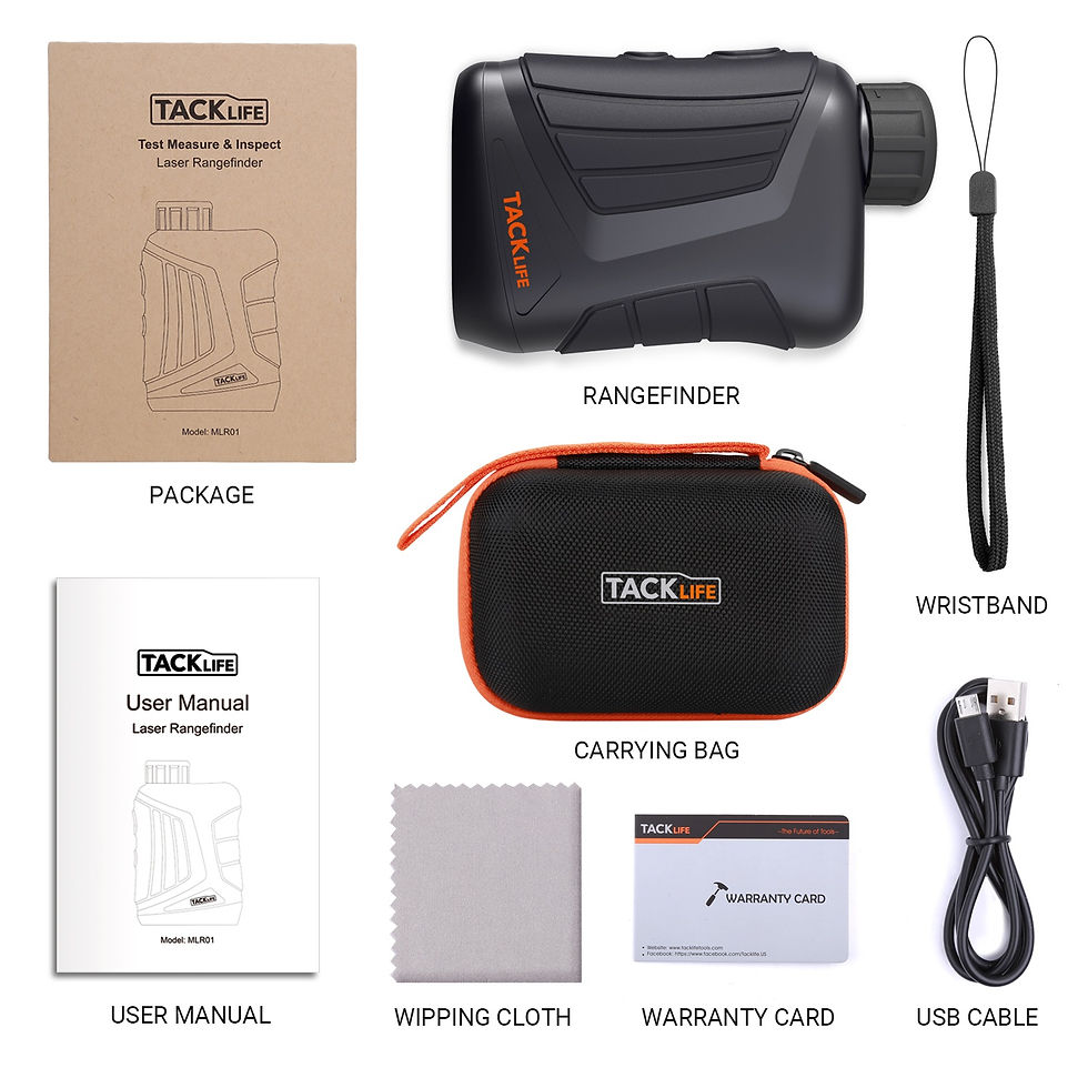 Thumbnail: TACKLIFE®  Laser Range Finder 900 Yard, RangeFinder 7X with Pin/Range/Speed/Sc