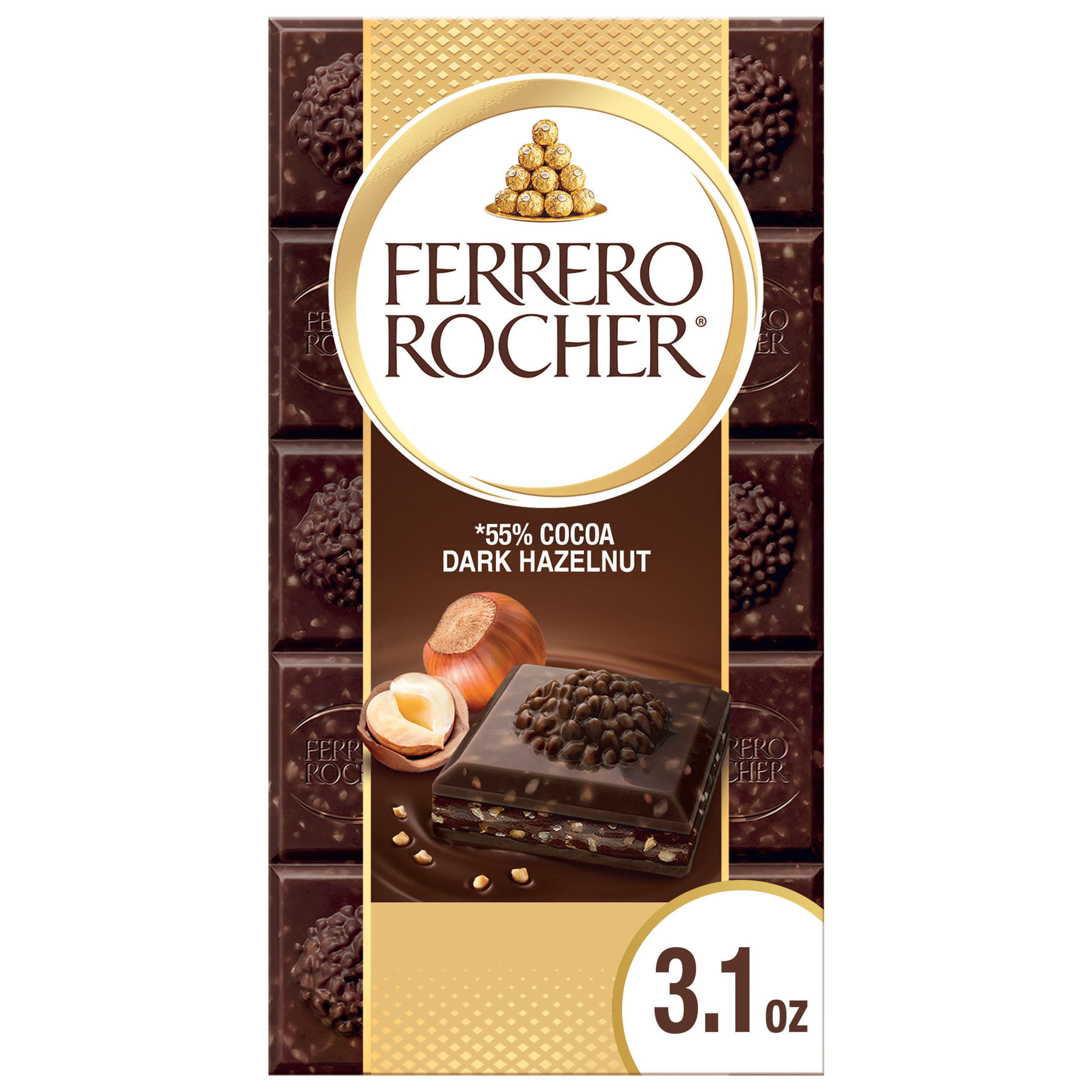 Ferrero Rocher Premium Chocolate Bar, Dark Chocolate Hazelnut, A Great Easter