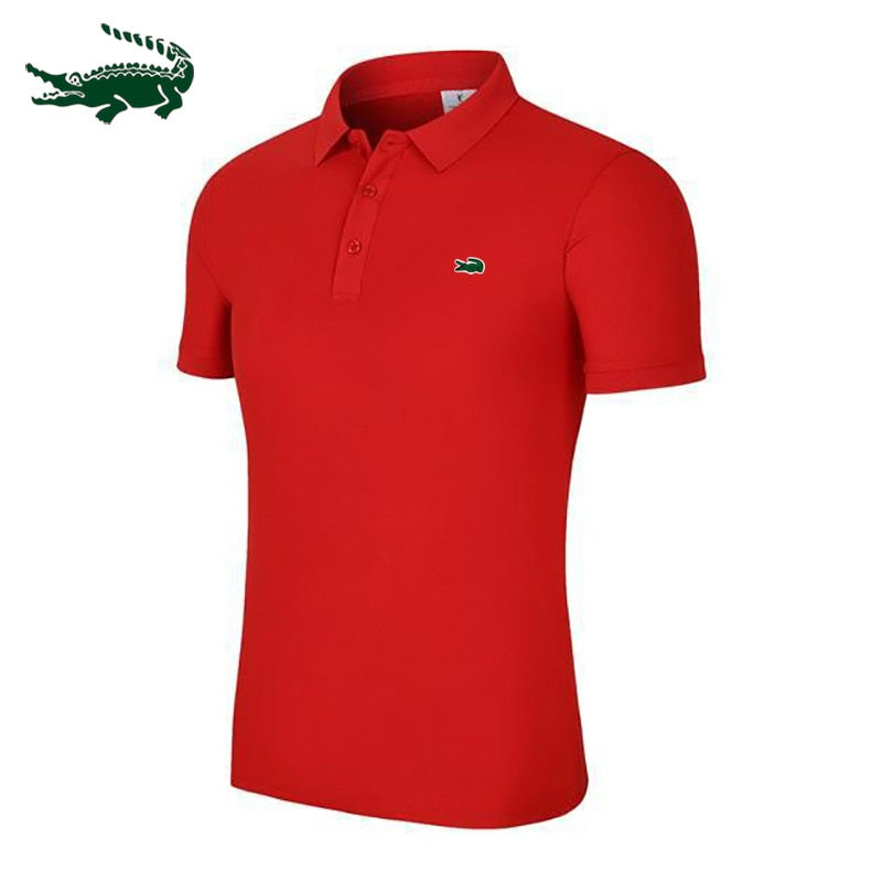Thumbnail: 2023 New Men's Cotton POLO Polo Shirt Short Sleeve Shirt Business Casual Fashio