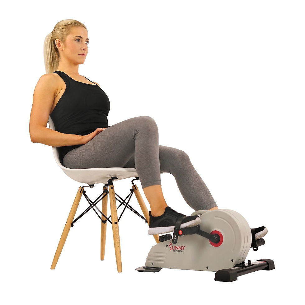 Thumbnail: Magnetic Mini Elliptical Exercise Pedal Cycle Bike for Under Desk Indoor Workou