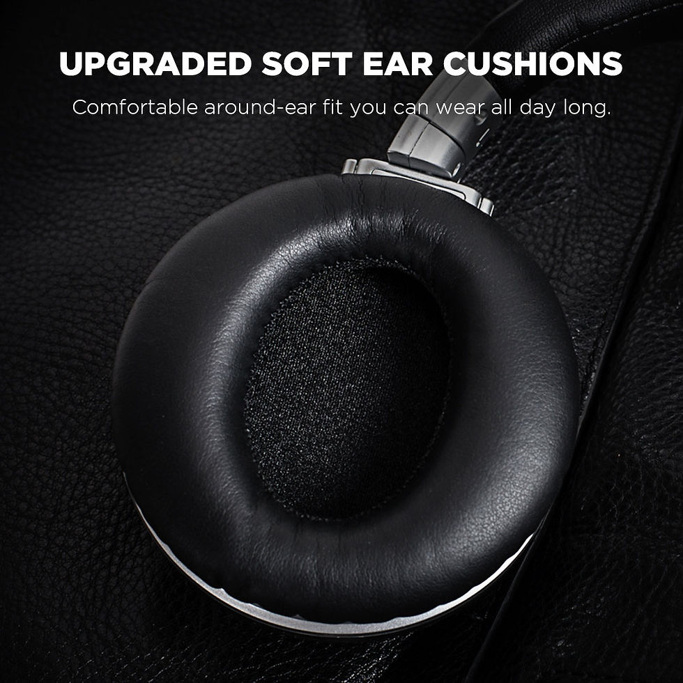 Miniatura: Active Noise Cancelling Bluetooth Headphones Wireless Bluetooth Headset Over Ea