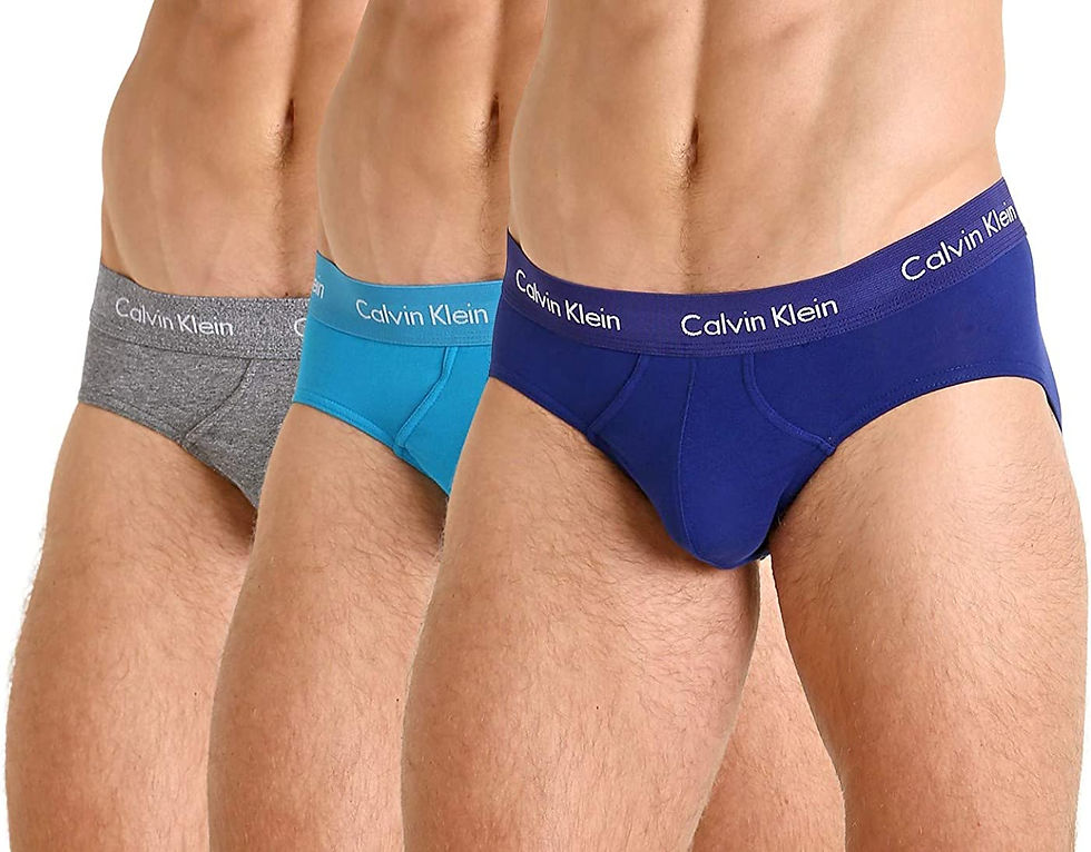 Thumbnail: Calvin Klein Men's Cotton Stretch 3-Pack Hip Brief