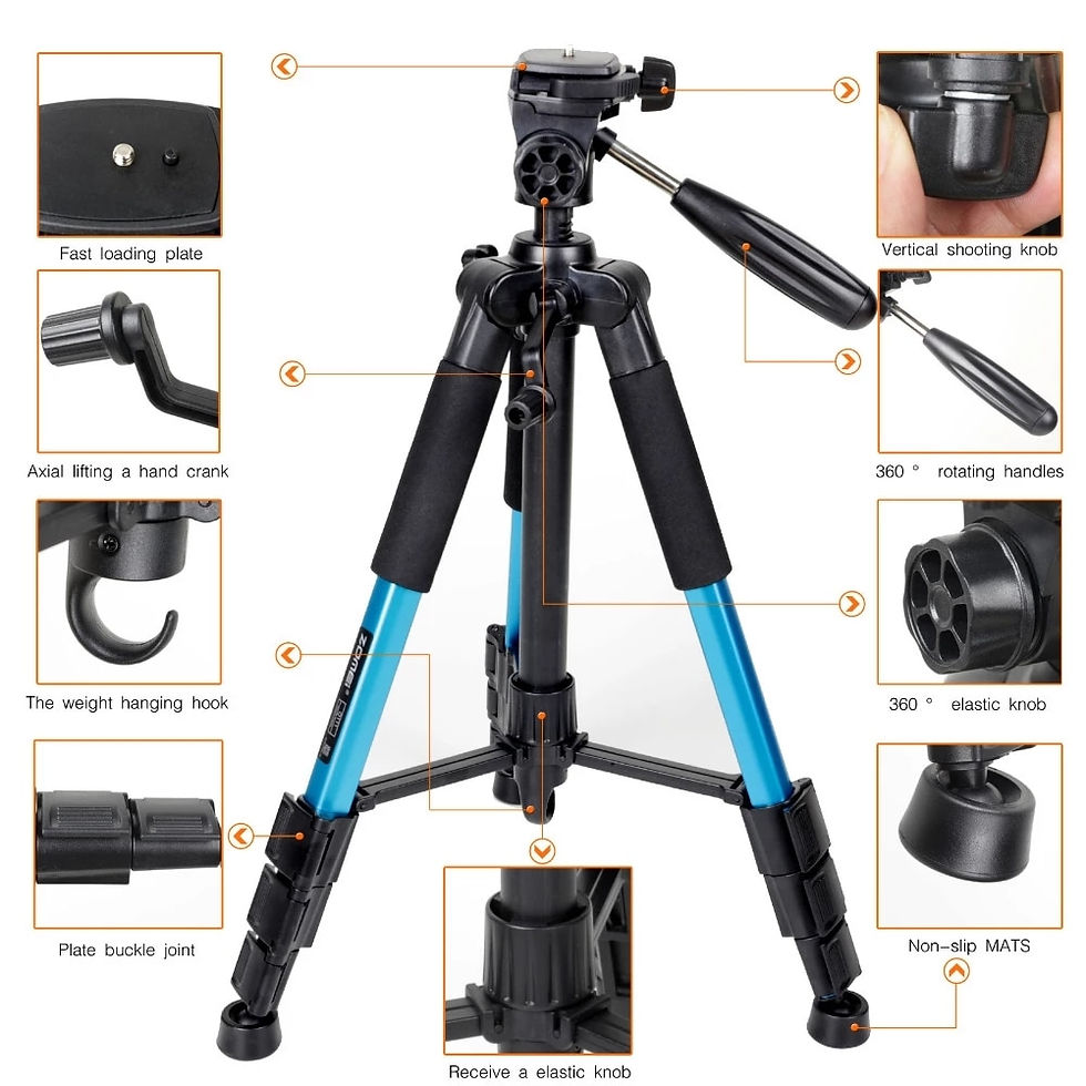 Miniaturbild: ZOMEI Q111 Professional Portable Travel Aluminum Camera Tripod&Pan Head for SLR