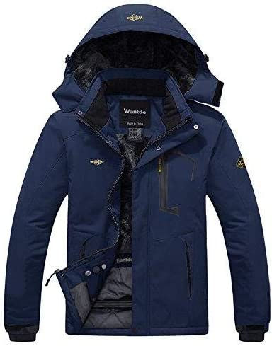 Miniatura: Wantdo Men's Mountain Waterproof Ski Jacket Windproof Rain Jacket Winter Warm H