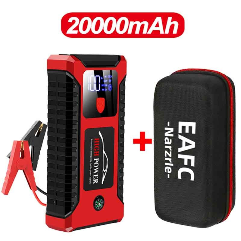 الصورة المصغرة: Car Jump Starter Power Bank 12000mAh 600A Output Portable Emergency Start-up Ch
