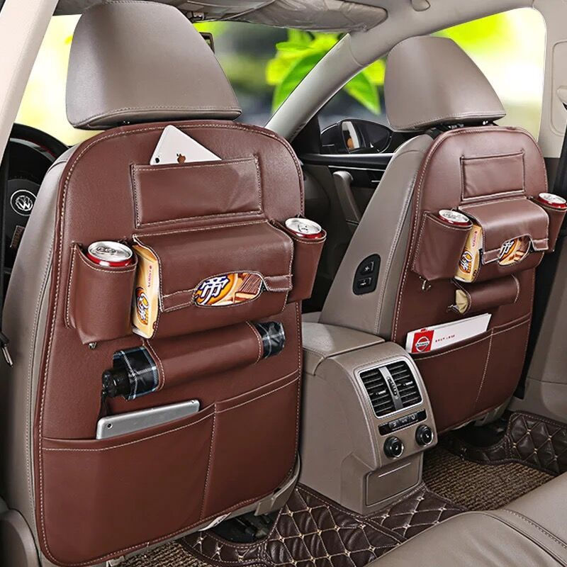 Miniatura: Hot Sale Car seat back storage Organizer bag Universal PU Leather Multifunction
