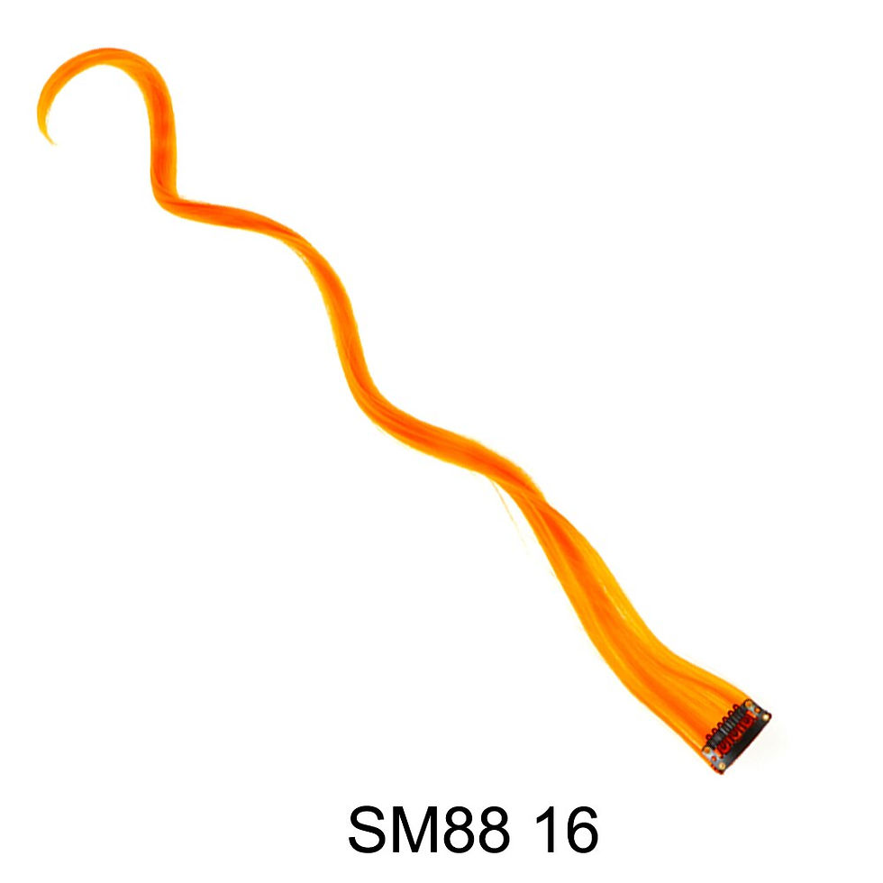 Thumbnail: Clip On Hair Extension Straight Fake Hair Hairpiece Clip In Hair Extension Synt
