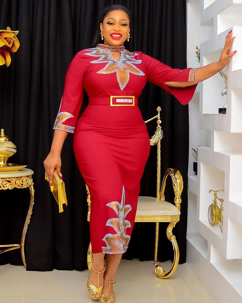 Миниатюра: Elegant African Evening Dresses for Women Outfits Gown Plus Size Turkey Wedding