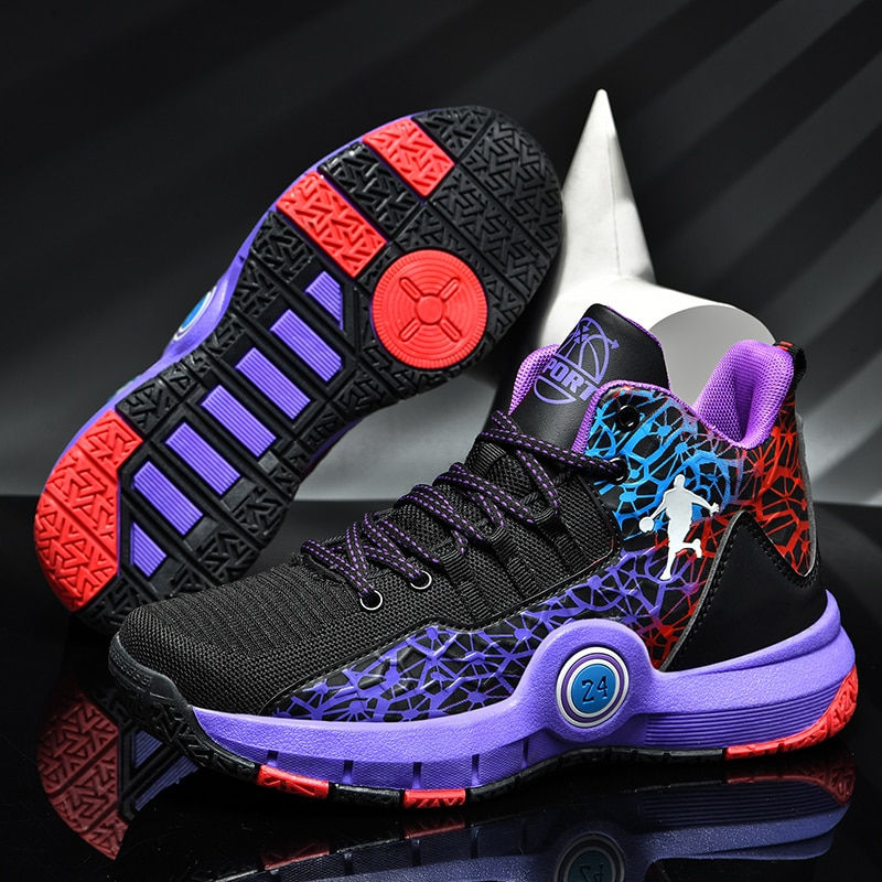 Miniature : Basketball Jordan Sneakers Children's 2022 Autumn and Winter Casual Shoes Boys'