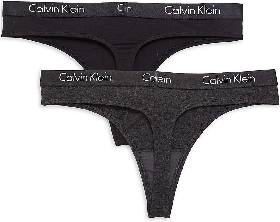 Thumbnail: Calvin Klein Women's Motive Cotton Multipack Thong Panty