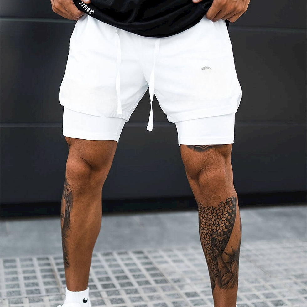 Thumbnail: 2023 New Men's Bodybuilding Fashion Casual Shorts Woven Fast Dry Running Multi-