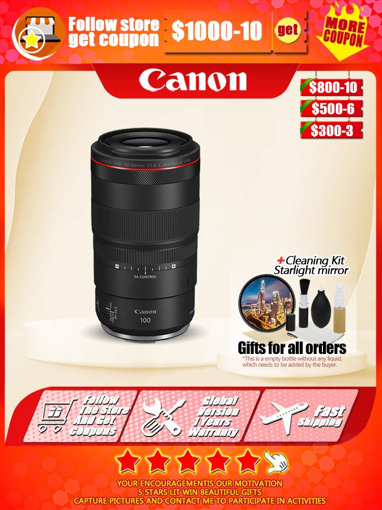 Thumbnail: NEW  Canon RF 100mm F2.8 USM Full Frame Mirrorless Camera Lens Macro Autofocus 