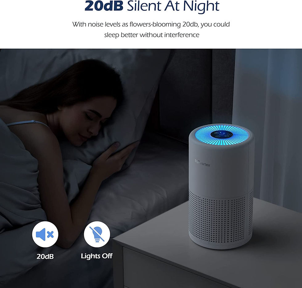 Miniatura: Purivortex Air Purifiers for Bedroom Home, H13 True HEPA Air Filter, 20db Quiet