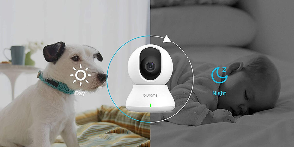 الصورة المصغرة: Security Camera 2K, blurams Baby Monitor Dog Camera 360-degree for Home Securit