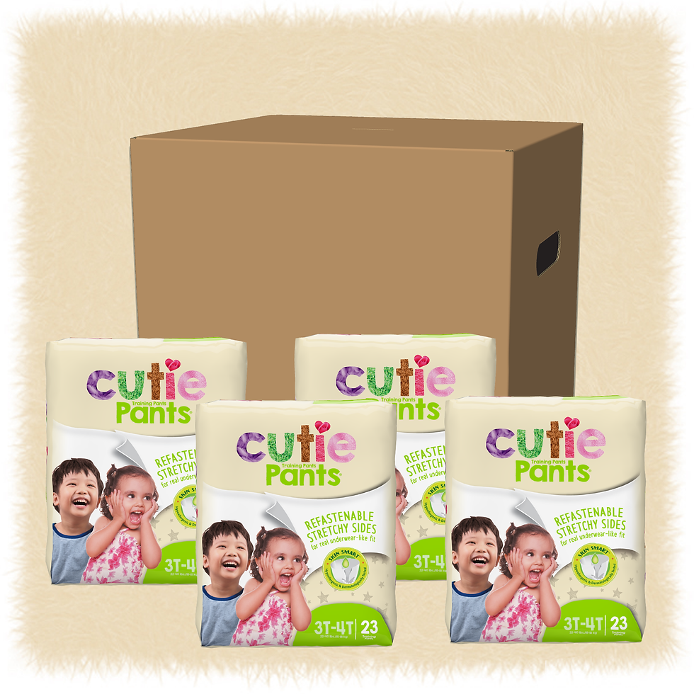 Miniaturbild: Cuties 3T/4T Potty Training Pants for Girls and Boys, Hypoallergenic with Skin 