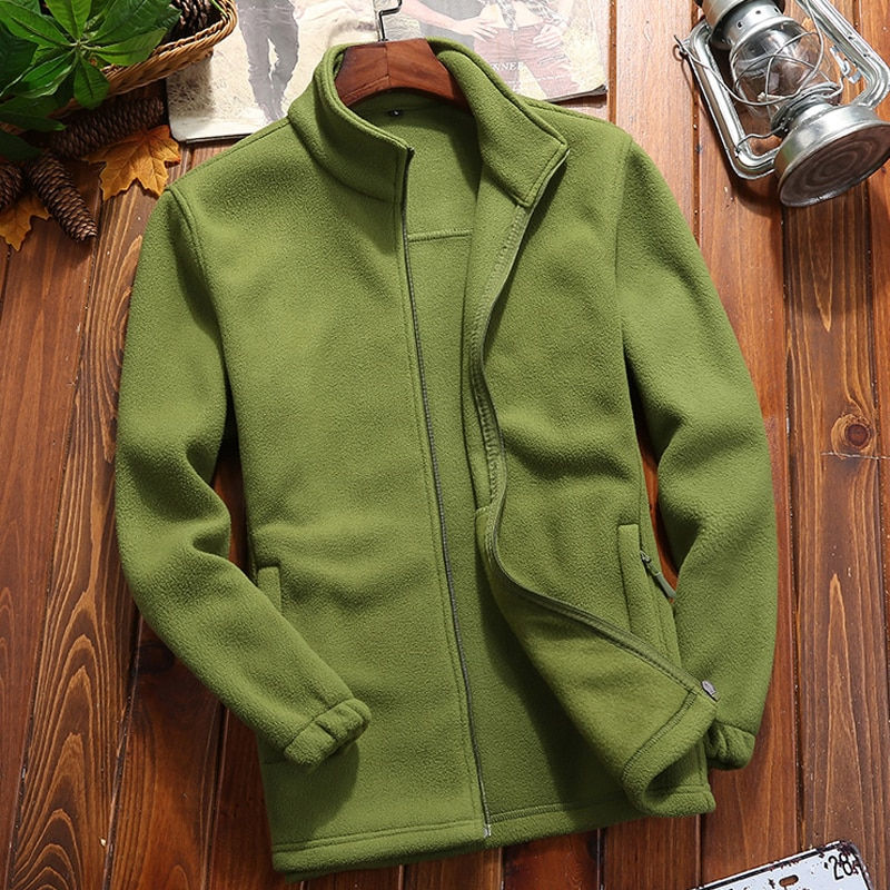 थंबनेल: Men Winter Jacket Men Outdoor Sports Softshell and Coats Army With Zipper