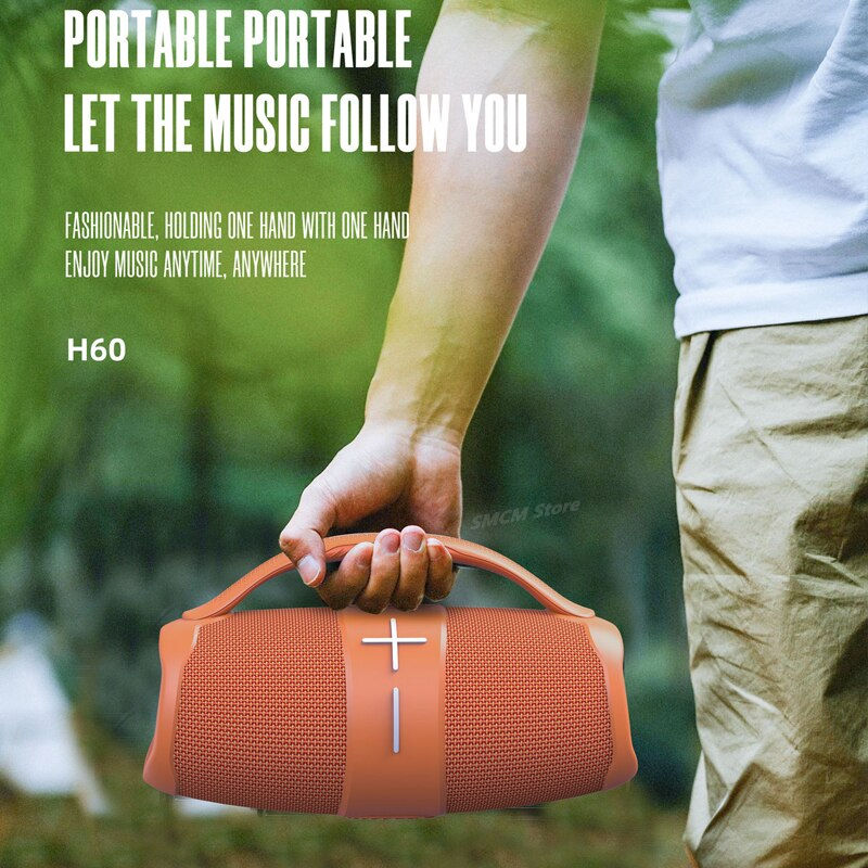 Thumbnail: HOPESTAR H60 Wireless Outdoor Waterproof Subwoofer High Power 20W Portable Blue