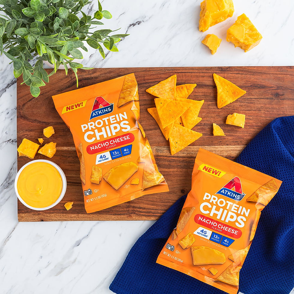 Miniature : Atkins Protein Chips, 1.1oz, Nacho Cheese