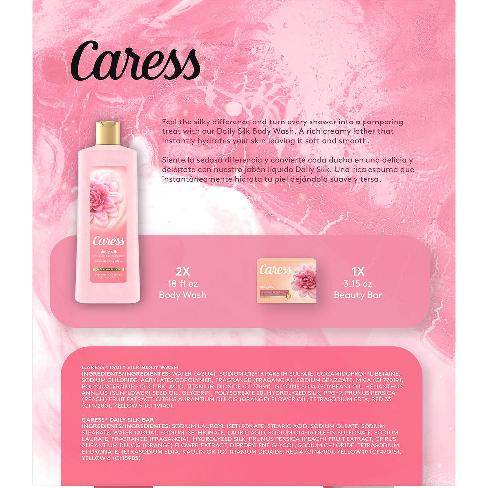Миниатюра: ($12 VALUE) Caress Bath and Body Gift Set Daily Silk 3 Count