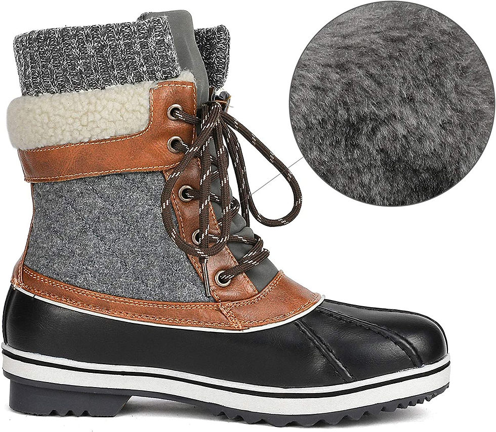 Miniature : DREAM PAIRS Women's Mid Calf Waterproof Winter Snow Boots
