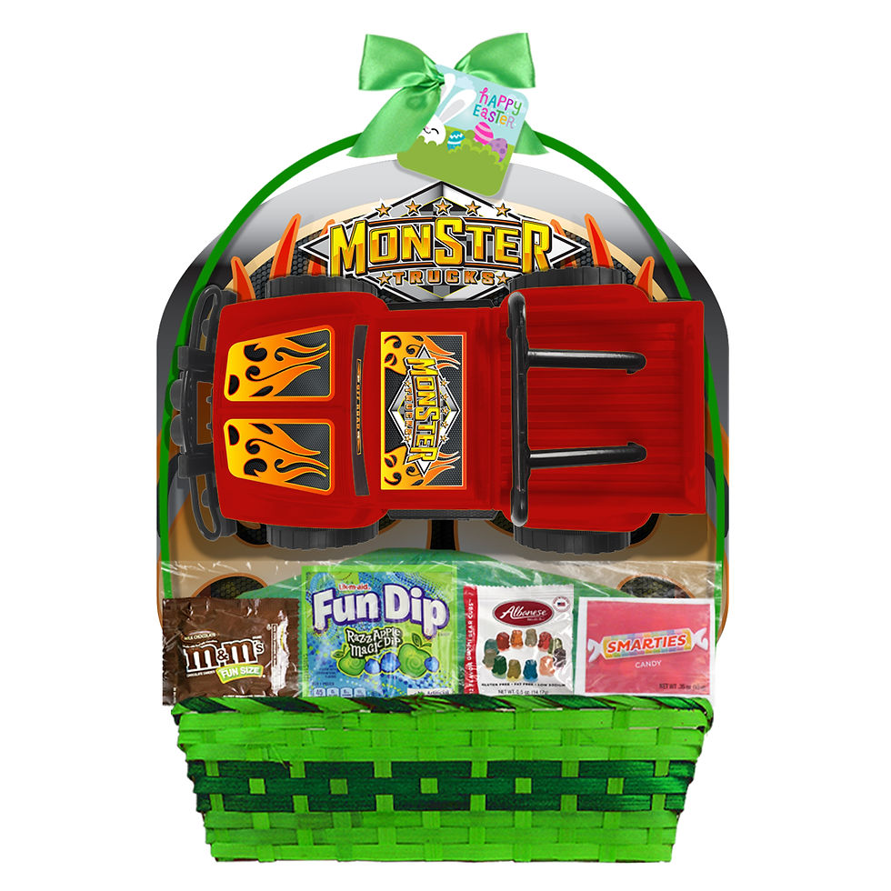 Thumbnail: Megatoys Large Truck & Assorted Candy Easter Basket Gift Set