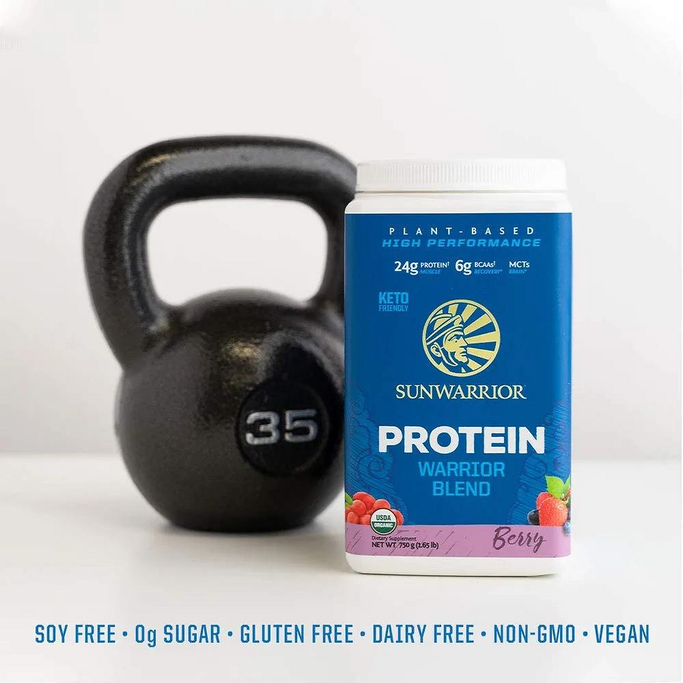 Thumbnail: Sunwarrior Warrior Blend Plant-Based Protein, Berry, 30 servings