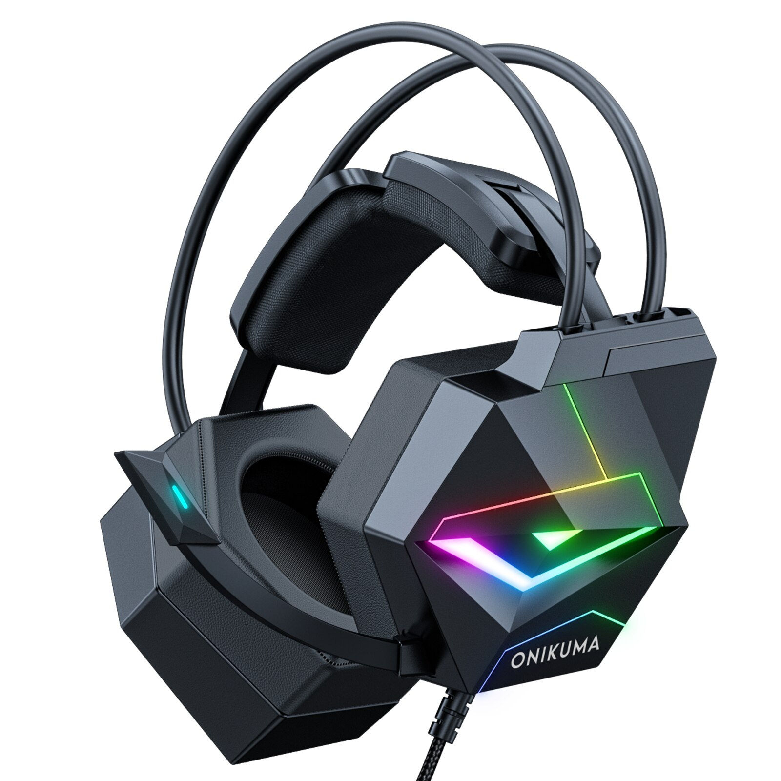 RGB Gaming Headset Noise Canceling Headphone with HD Mic for PS4 PC Xbox