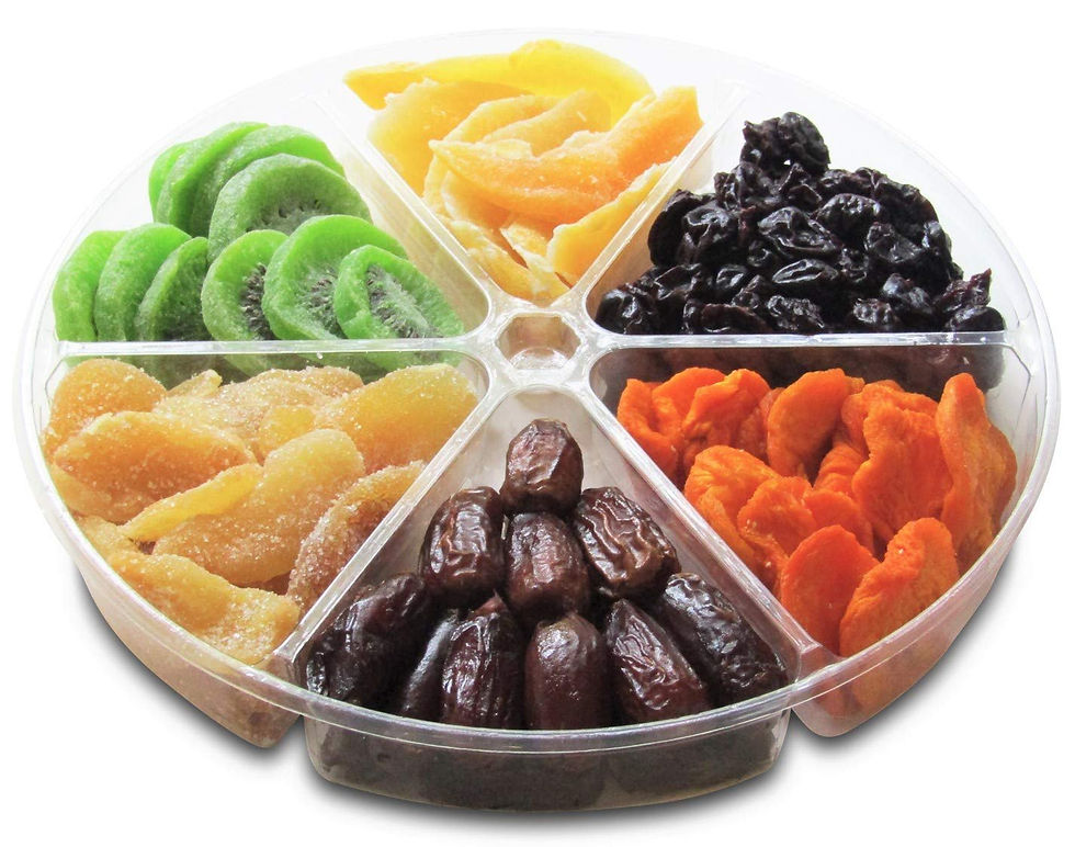 Thumbnail: It's Delish Gourmet Dried Fruit Variety 6 Part Easter Gift Set Gift Tray
