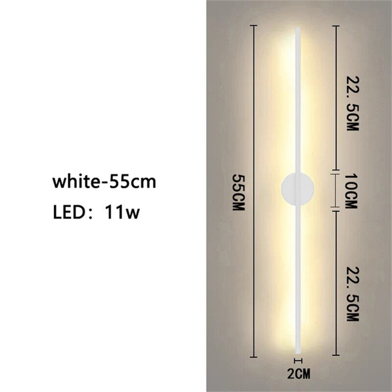 Thumbnail: Modern Minimalist Line Wall Lamp LED Wall Lights Bedroom Home Decoration Fixtur
