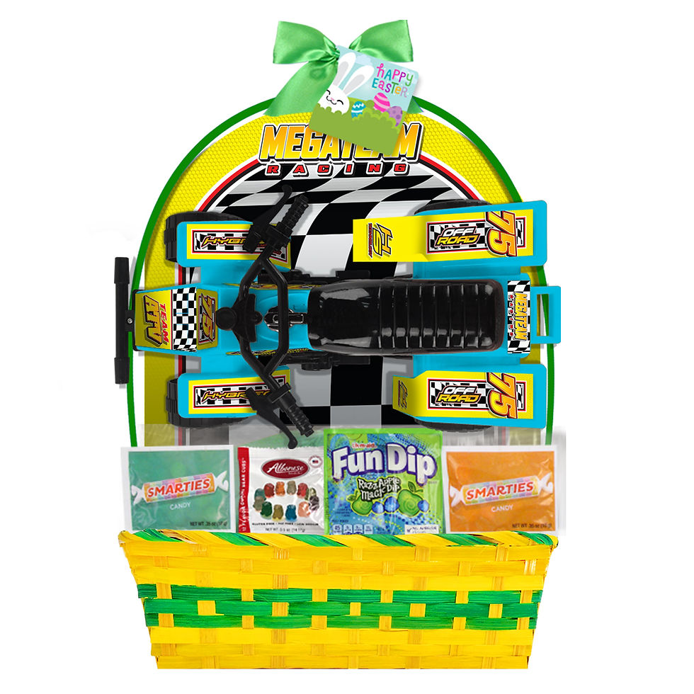 Thumbnail: Megatoys ATV Vehicle with Candy Easter Basket Gift Set